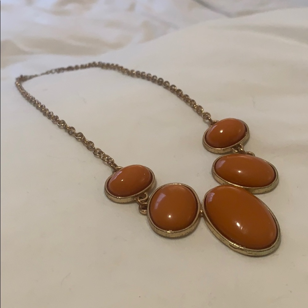 Rust Orange Necklace
